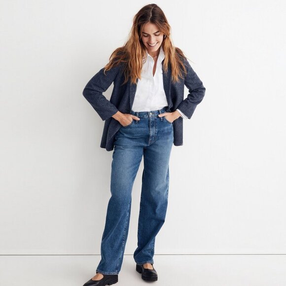 NWT MADEWELL Baggy Straight Jean in Firthway Wash Size 28 - Picture 1 of 12